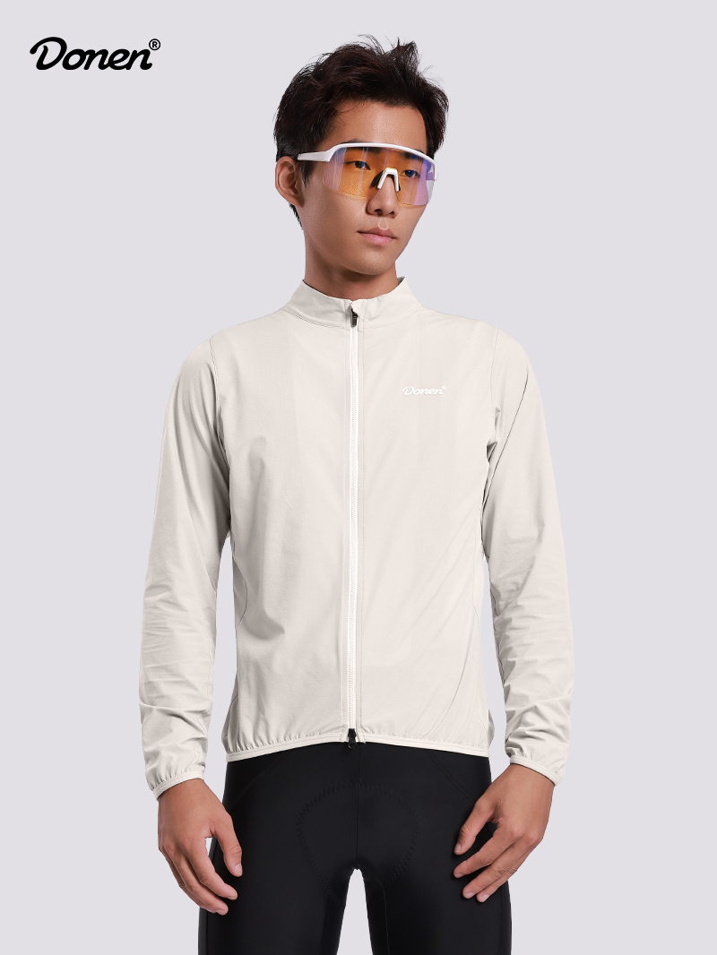 Men's Cycling Windbreaker - Off-White