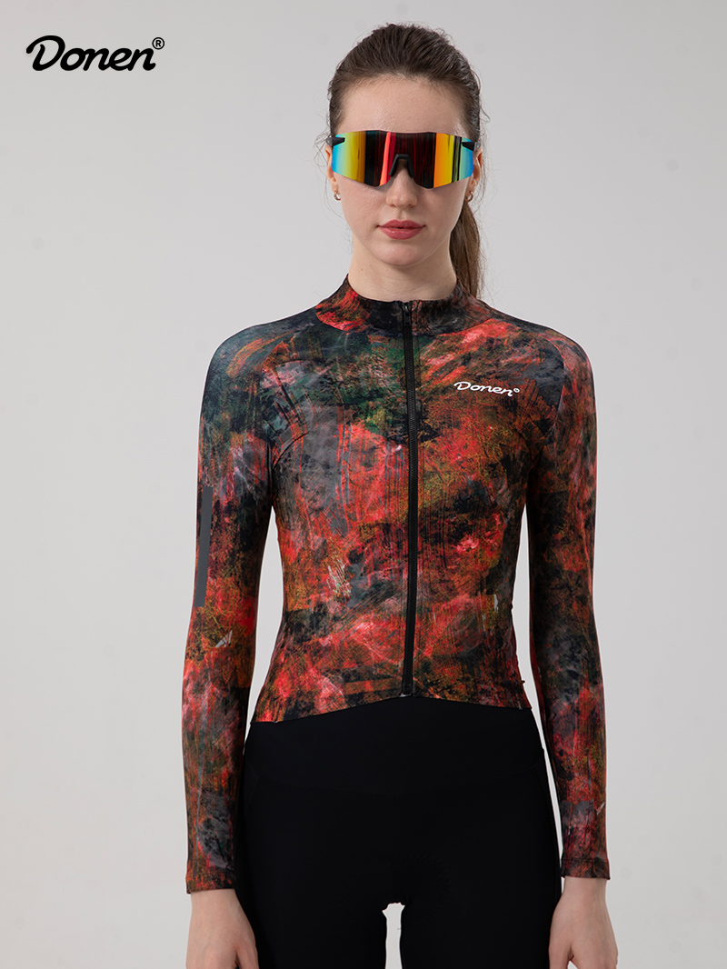 Frost Drift Fleece Long Sleeve Cycling Jersey
